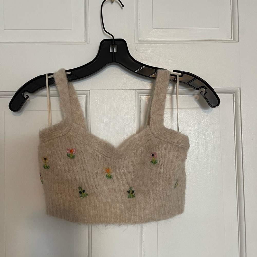 Zara sweater crop